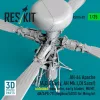 ResKit Models 1:35 AH-64 Apache (A,D,E Early, AH Mk.I,DI Saraf) unfolded main rotor, early blades, MUMT, AN/APG-78 Longbow/ADSS for Meng kit (3D Printed)(1/35)
