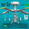 ResKit Models 1:35 AH-64 Apache (A,D, E Early, AH Mk.I, DI Saraf) folded main rotor, late blades & fold restraint systems, MUMT, AN/APG-78 Longbow/ADSS for Meng kit (3D Printed)