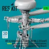 ResKit Models 1:35 AH-64 Apache (A,D, E Early, AH Mk.I, DI Saraf) folded main rotor, late blades & fold restraint systems, MUMT, AN/APG-78 Longbow/ADSS for Meng kit (3D Printed)
