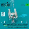 ResKit Models 1:35 AH-64 Apache (A,D, E Early, AH Mk.I, DI Saraf) folded main rotor, late blades & fold restraint systems, MUMT, AN/APG-78 Longbow/ADSS for Meng kit (3D Printed)