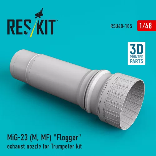 ResKit Models 1:48 MiG-23 (M, MF) Flogger exhaust nozzle for Trumpeter kit (3D Printed)