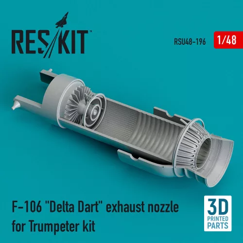 ResKit Models 1:48 F-106 Delta Dart exhaust nozzle for Trumpeter kit (3D Printed)