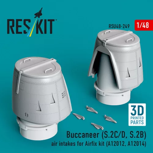 ResKit Models 1:48 Buccaneer (S.2C/D, S.2B) air intakes for Airfix kit (A12012, A12014) (3D Printed)