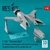 ResKit Models 1:48 F-105 Thunderchief air intakes, landing gears with wheels bays and weighted wheels set for Hobby Boss kit (3D Printed)