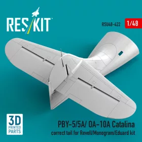   ResKit Models 1:48 PBY-5/5A/OA-10A Catalina correct tail (3D Printed) for Revell / Monogram / Eduard
