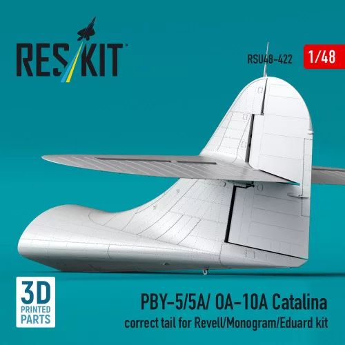 ResKit Models 1:48 PBY-5/5A/OA-10A Catalina correct tail (3D Printed) for Revell / Monogram / Eduard