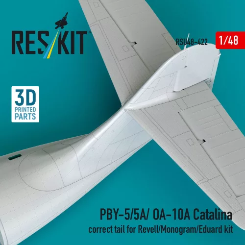 ResKit Models 1:48 PBY-5/5A/OA-10A Catalina correct tail (3D Printed) for Revell / Monogram / Eduard