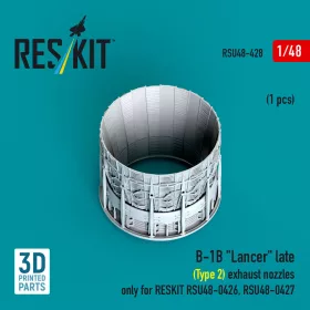   ResKit Models 1:48 B-1B Lancer exhaust nozzle (late - type 2) (1 pcs) only for RESKIT RSU48-0426, RSU48-0427 (3D Printed)