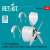 ResKit Models 1:48 P-47B Thunderbolt propeller, engine (P&W R-2800) & engine hood (3D Printed) for Dora Wings
