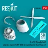 ResKit Models 1:48 P-47C Thunderbolt propeller, engine (P&W R-2800) & engine hood (3D Printed) for Dora Wings