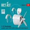 ResKit Models 1:48 P-47C Thunderbolt propeller, engine (P&W R-2800) & engine hood (3D Printed) for Dora Wings