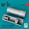 ResKit Models 1:48 F-4 (B, C, D, N) Phantom II exhaust nozzles for Academy kit (3D Printed)