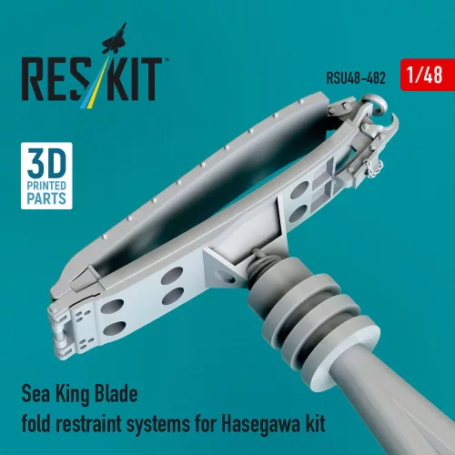ResKit Models 1:48 Sea King blade fold restraint systems for Hasegawa kit (3D Printed)