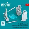 ResKit Models 1:48 F-4B/N Phantom II landing gear with weighted wheels set (Metal + 3D Printed) for Hasegawa