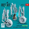 ResKit Models 1:48 A-10 Thunderbolt II landing gears (Early & Late) with weighted wheels set for GWH kit (Metal+3D Printed)