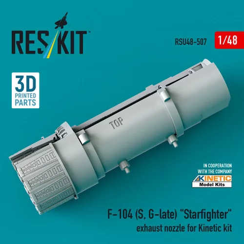 ResKit Models 1:48 F-104 (S, G-late) Starfighter exhaust nozzle for Kinetic kit (3D Printed)