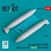 ResKit Models 1:48 Tornado IDS/ECR 1500L underwing fuel tanks (welded) (German AF / Italian AF) (2 pcs) (3D Printed)