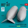 ResKit Models 1:48 Tornado IDS/ECR 1500L underwing fuel tanks (welded) (German AF / Italian AF) (2 pcs) (3D Printed)