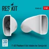 ResKit Models 1:48 F-4B Phantom II Air intakes for Tamiya kit (3D Printed)
