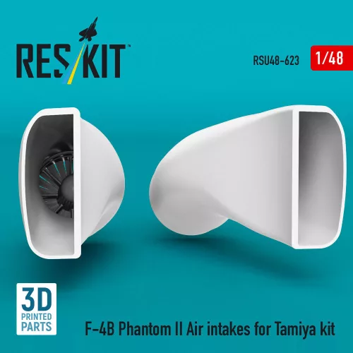 ResKit Models 1:48 F-4B Phantom II Air intakes for Tamiya kit (3D Printed)