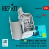 ResKit Models 1:48 T700 left engine & open nacelles (for SH-60B, SH-60F, HH-60H, MH-60R, MH-60S, MH-60L, UH-60A, HH-60) (3D Printed) for ICM