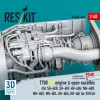 ResKit Models 1:48 T700 left engine & open nacelles (for SH-60B, SH-60F, HH-60H, MH-60R, MH-60S, MH-60L, UH-60A, HH-60) (3D Printed) for ICM