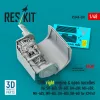 ResKit Models 1:48 T700 right engine & open nacelles (for SH-60B, SH-60F, HH-60H, MH-60R, MH-60S, MH-60L, UH-60A, HH-60) (3D Printed) for ICM