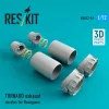 ResKit Models 1:72 TORNADO exhaust nozzles for Hasegawa kit (3D Printed)