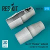 ResKit Models 1:72 Su-27 Flanker exhaust nozzles for Trumpeter kit (3D Printed)