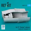 ResKit Models 1:72 Su-27 Flanker exhaust nozzles for Trumpeter kit (3D Printed)