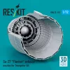 ResKit Models 1:72 Su-27 Flanker exhaust nozzles for Trumpeter kit (3D Printed)