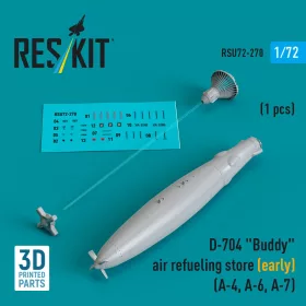  ResKit Models 1:72 D-704 Buddy air refueling store (early) (1 pcs) (A-4, A-6, A-7) (3D Printed)
