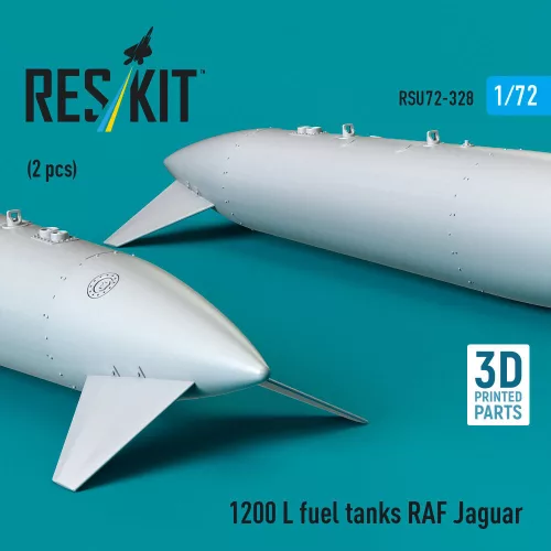 ResKit Models 1:72 1200 L fuel tanks RAF Jaguar (2 pcs) (3D Printed)