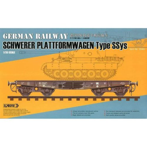 Sabre Model 1:35 German Railway Schwerer Plattformwagen Type SSys
