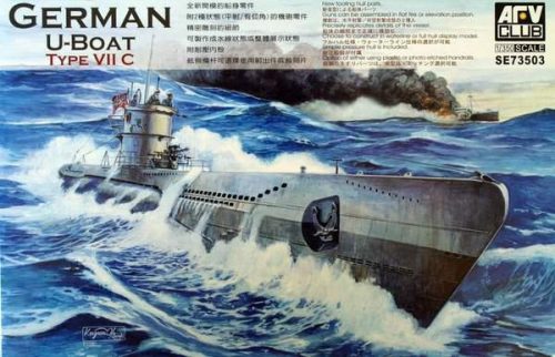 AFV-Club 1:350 German U-Boat Type VII/C tengeralattjáró makett