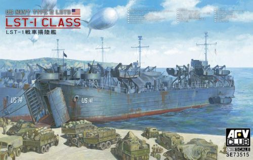 AFV-Club 1:350 US WW2 LST-1 Class hajó makett