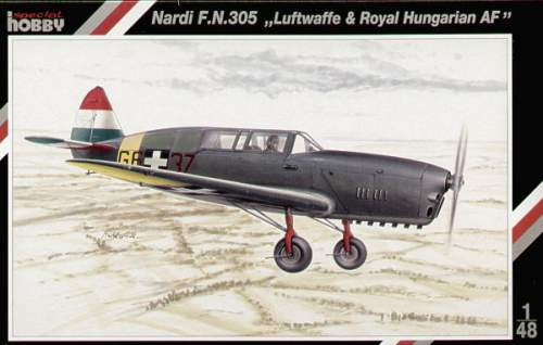 Special Hobby 1:48 Nardi FN.305. Luftwaffe és magyar matricákkal SH48019