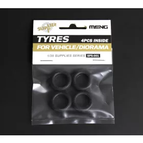MENG-Model 1:35 Tyres for Vehicle/Diorama (4pcs)