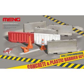 Meng Model 1:35 Concrete & plastic barrier set