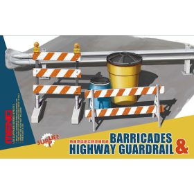 Meng Model 1:35 Barricades & highway guardrail