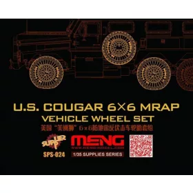 MENG-Model 1:35 U.S.Cougar 6x6 MRAP Vehicle Wheel Set