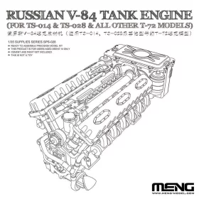   MENG-Model 1:35 Russian V-84 Engine (for TS-014 & TS-028 & all other T-72 Models)