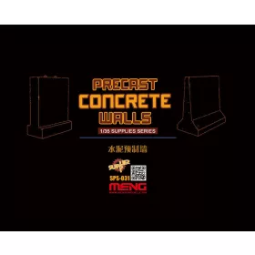 MENG-Model 1:35 Precast Concrete Walls (resin)
