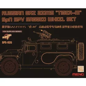   MENG-Model 1:35 Russian GAZ 233115"Tiger-M"SPN SPV Saged wheel Set (Resin)