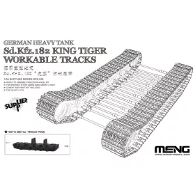  MENG-Model 1:35 German Heavy Tank Sd.Kfz.182 King Tiger Workable Tracks