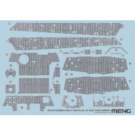   MENG-Model 1:35 German Heavy Tank Sd.Kfz.182 King Tiger Zimmerit Decal