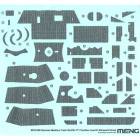   MENG-Model 1:35 German Medium Tank Sd.Kfz.171 Panther Ausf.D Zimmerit Decal
