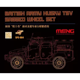   MENG-Model 1:35 British Army Husky TSV Sagged Wheel Set (Resin)