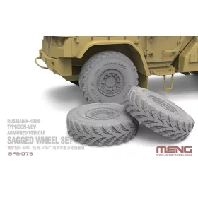   MENG-Model 1:35 Russian K-4386 Typhoon-VDV Armored Vehicle Sagged Wheel Set (RESIN)