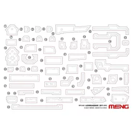 MENG-Model 1:700 PLA Navy Shandong Paint Masks (For PS-006)
